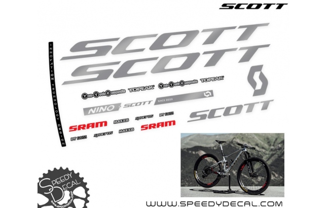 Adesivi per decalcomanie per cerchioni Scott Bike su misura. Adesivi Scott  sulla bici -  Italia