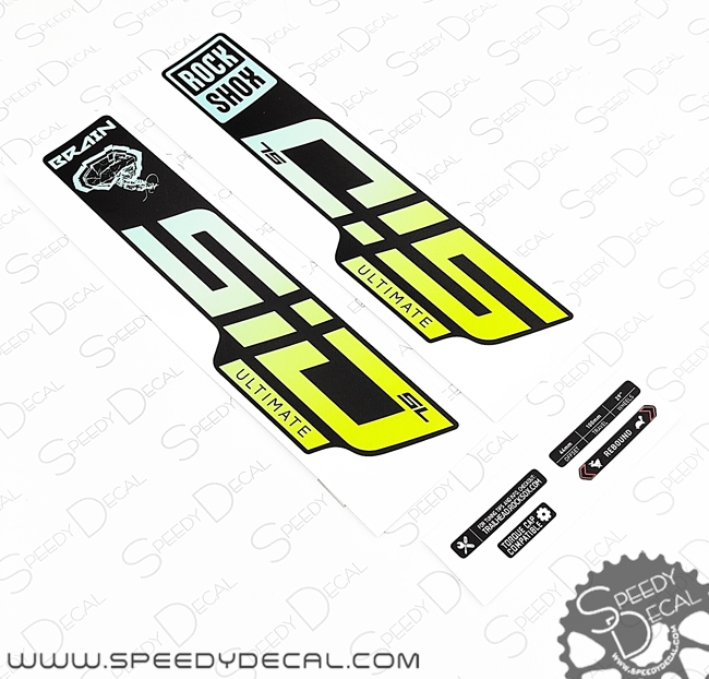 Rock Shox SID 2014 27,5 kit adesivi forcella personalizzati con fondo