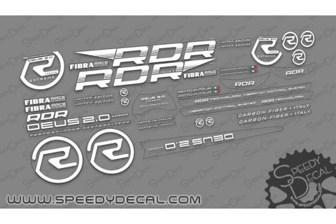 RDR Deus 2.0 Extreme Fibra Race - kit adesivi telaio