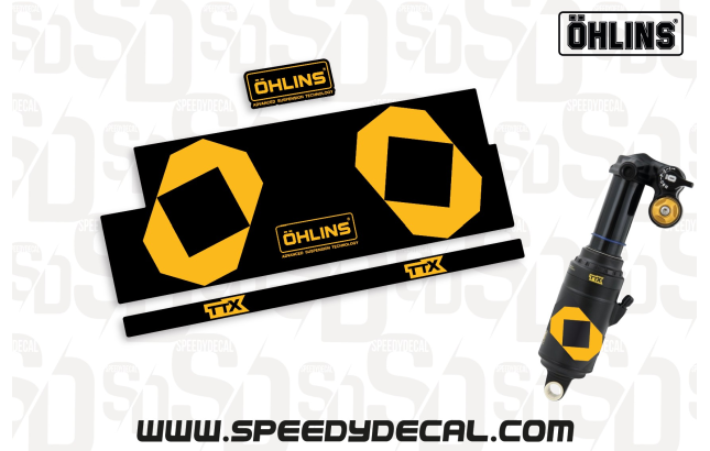 Ohlins TTX2 Air 2027- adesivi per ammortizzatore posteriore