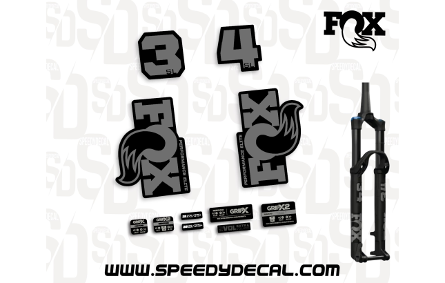 Fox 34 Performance Elite Grip X 2026 - adesivi per forcella